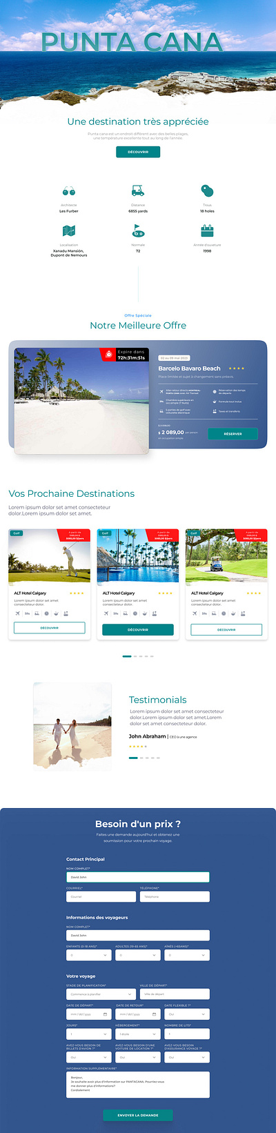 Landing Page - Publicité branding graphic design