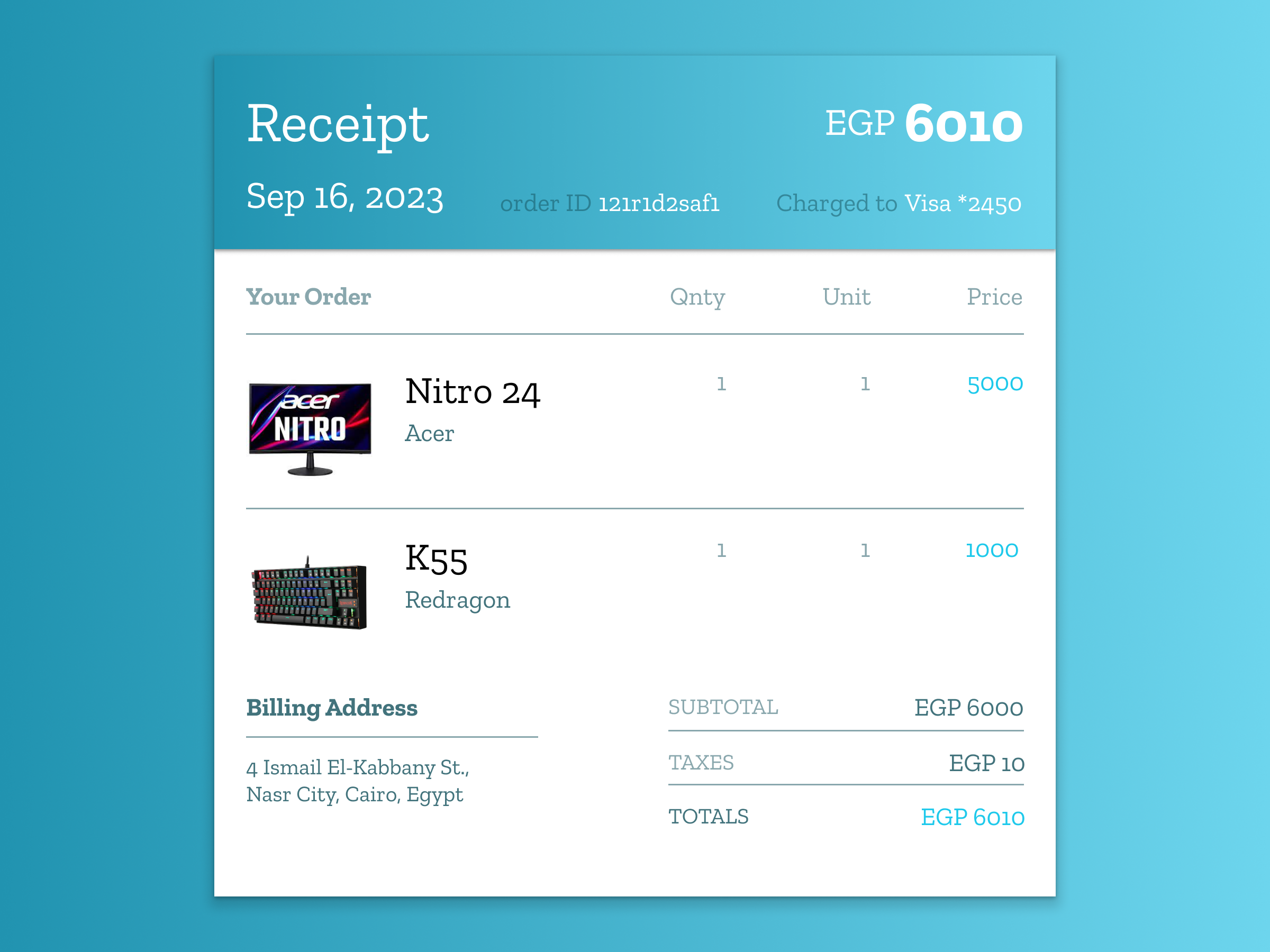 Purchase Receipt #DailyUI app dailyui design purchase receipt ui ux