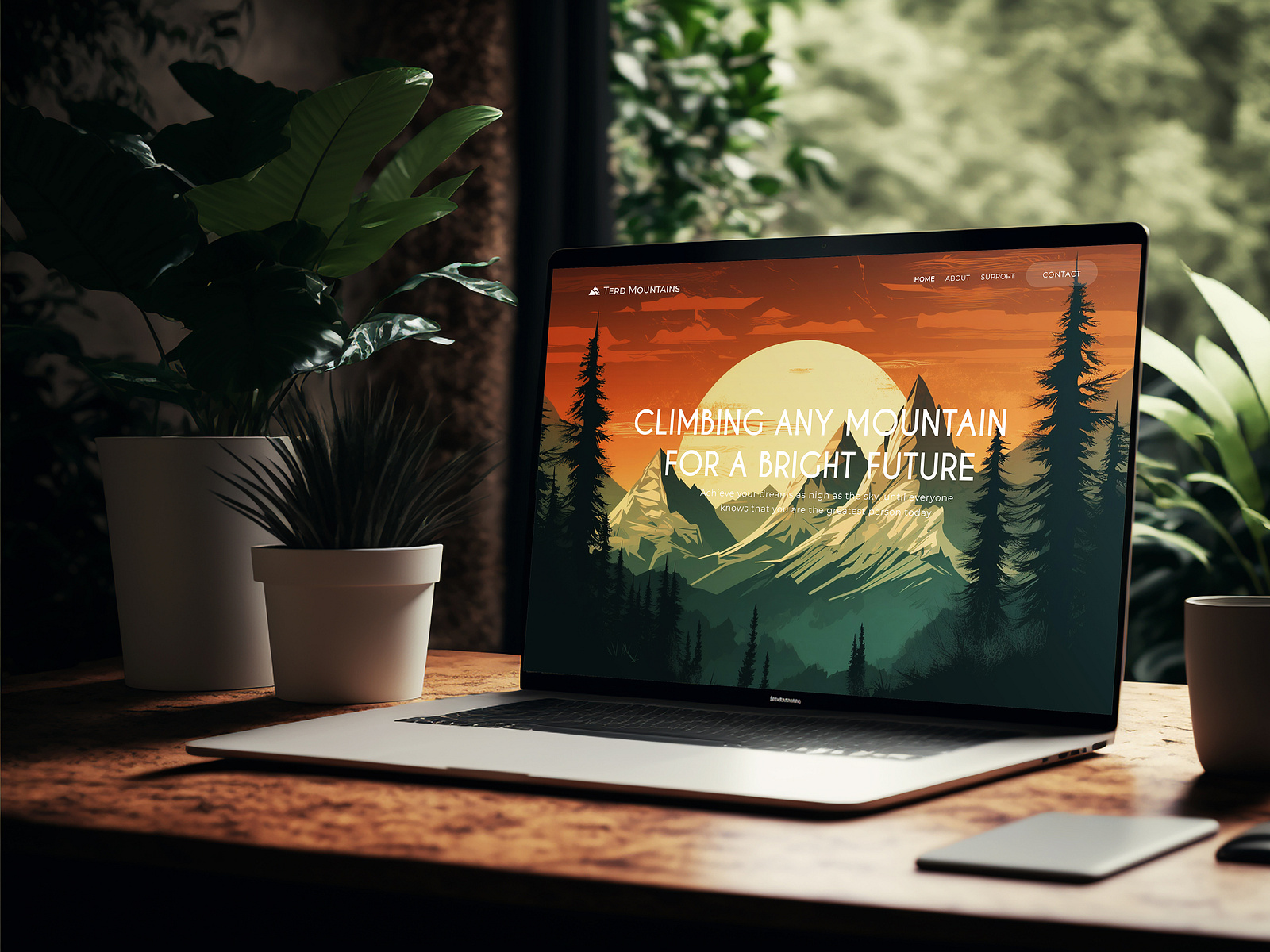 Mountain Climbing site Landing Page by Muhammad Ruman on Dribbble