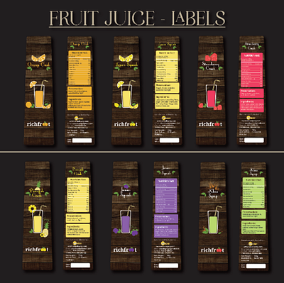 Product Labels branding graphic design visual design