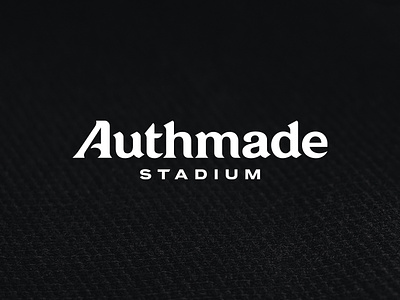 Authmade alphabet brand custom type design fashion font hand lettering label lettering logo logotype serif sports stadium type typography wordmark