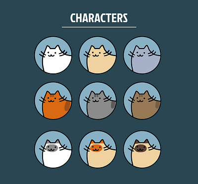 FURBRAWL - Characters 2d game cats characters game art game concept game design illustration