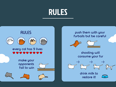 FURBRAWL - Game Rules 2d game game art game concept game design illustration instructions rules
