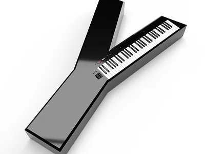 Branded Alphabet | Y is for... 36dot keyboard music piano render typography