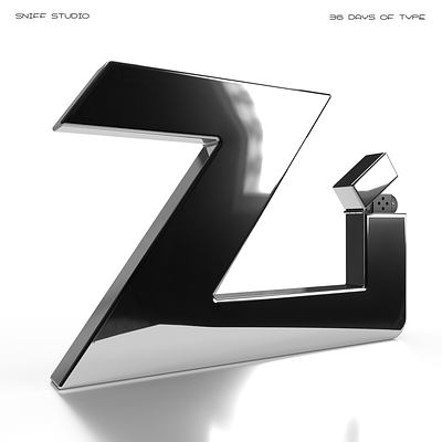 Branded Alphabet | Z is for... 36dot alphabet fire flame lighter metal type typography