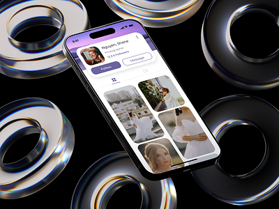 Daily UI #006 - User Profile app appui dailyui design figma minimal mobile mobileui pale purple profile purple ui ui design uiux user interface user profile