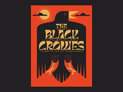 The Black Crowes Poster Design design gig poster graphic design illustration music music design poster design the black crowes typography vector