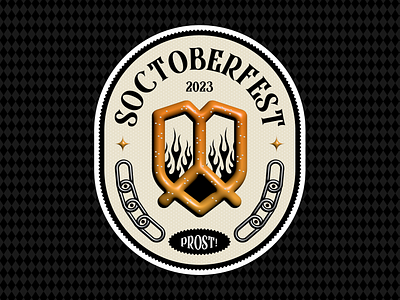 SOCtoberfest 🍻 Concept 3d branding cyber security design graphic design illustration oktoberfest pretzel security