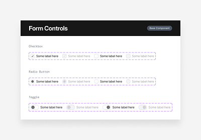Form Controls checkbox design system form controls forms iu product design switch