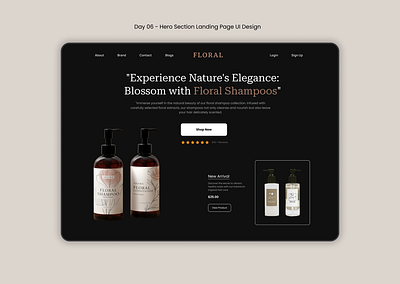 Day 06 - Hero Section - Landing Page UI Design design f ui