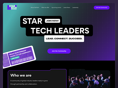Landing Page UI/UX Design – Star Tech Leaders design landing page product design ui ux website design