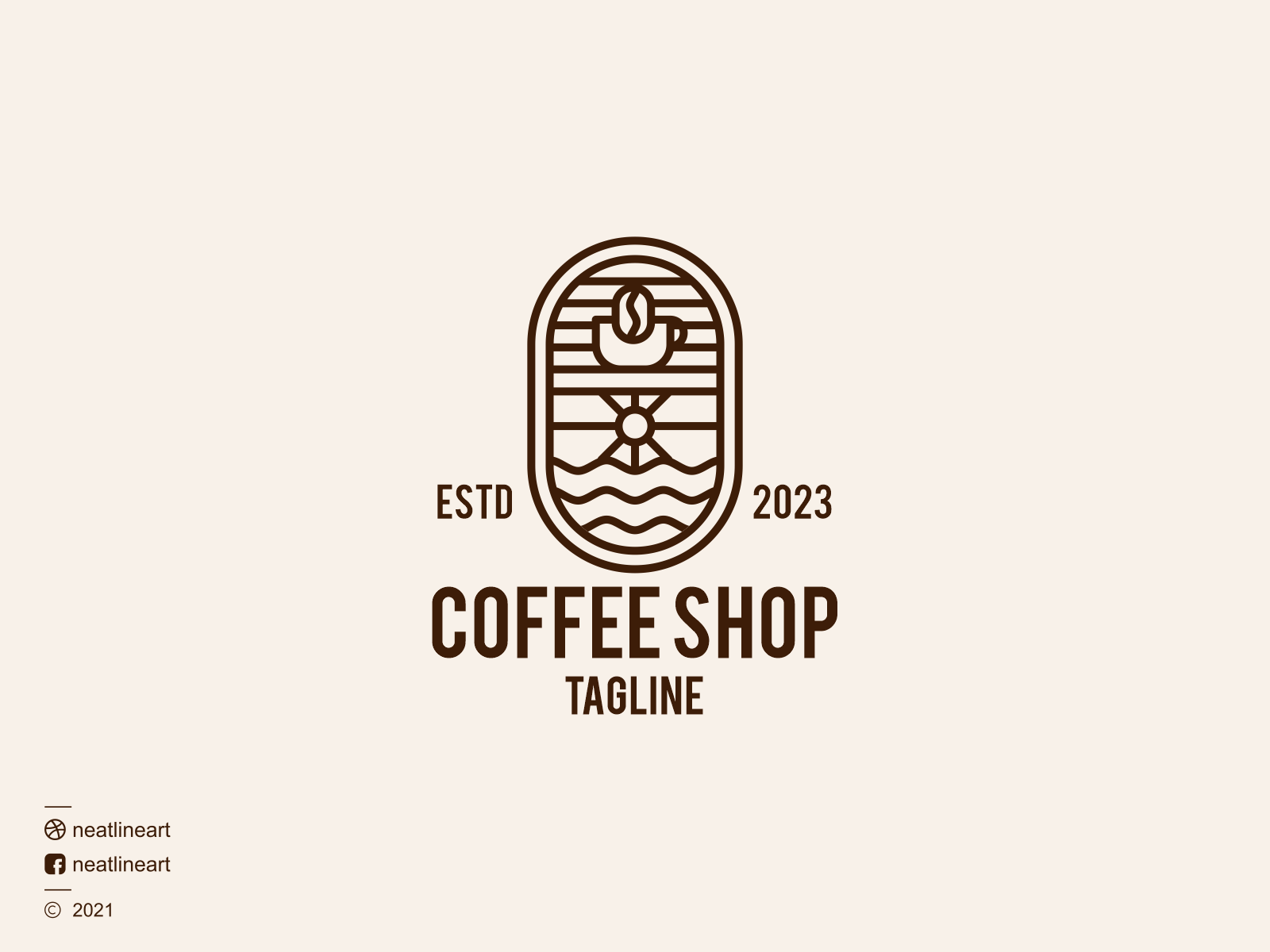 Coffee Logo Design Vector Hd Images, Coffee Logo Design, Brand, Branding,  Brown PNG Image For Free Download | Coffee logo, Coffee shop logo design,  Cafe logo design