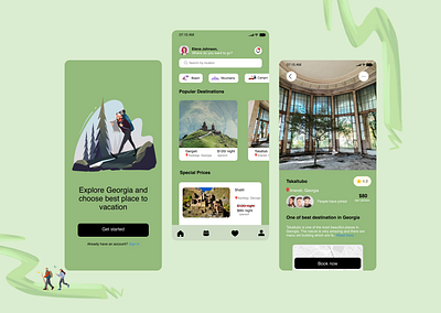 Traveling Mobile App uiux design booking mobileapp