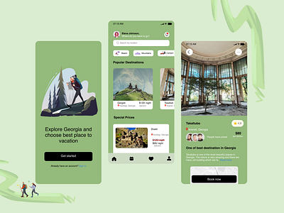 Traveling Mobile App uiux design booking mobileapp