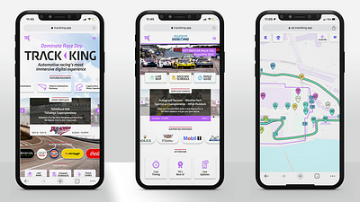 Track King Fan Experience App branding graphic design ui user experience