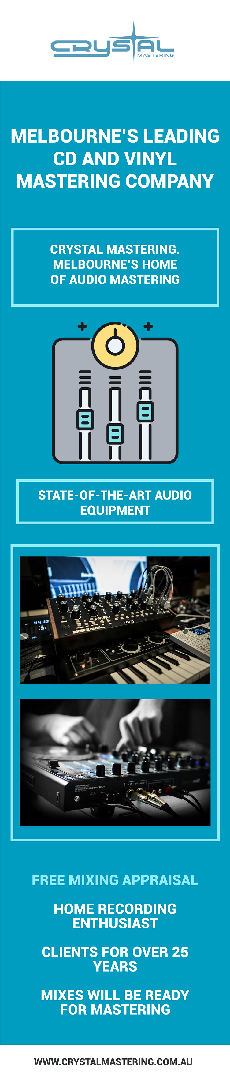 Melbourne’s Home of Audio Mastering At Crystal Mastering by Crystal