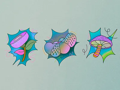 Nature - exploration illustrations colors design flowers illustration mushrooms music nature peyote procreate thecamiloes