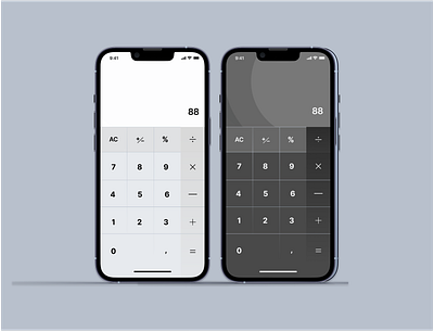 Calculator UI #DailyUI 004 clean ui iphone mobile app ui ui design ux web app