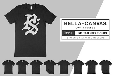 Bella Canvas 3001 T-Shirt Mock Ups unisex