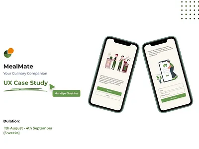 UX Case Study Of MealMate Application case study casestudy ui design ux ux case study ux casestudy uxui