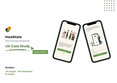 UX Case Study Of MealMate Application case study casestudy ui design ux ux case study ux casestudy uxui