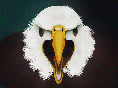 SKRMR!!! bald eagle doodle eagle illustration noise screamer shunte88 skrmr vector