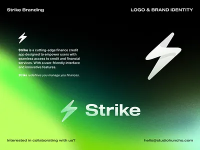 Strike - Logo & Brand Identity agency brand brand design brand guideline brand identity branding graphic design graphics icon illustration light logo logo design logodesign logotype modern logo product design thunder typography visual design