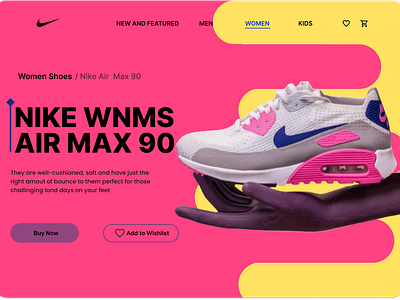 Nike Shoes // Women Shoes // Air Max 90 branding graphic design nike shoes ui womenshoes