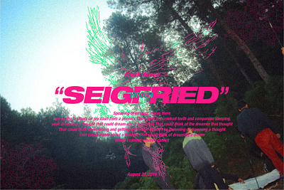 SEIGFRIED By Frank Ocean Poster 3d branding graphic design music music poster photography poster poster design