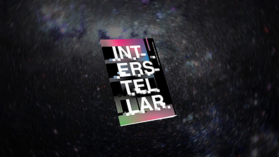 Interstellar Movie Script Book graphic design print design typography