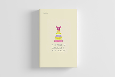 book cover "History's Greatest Mysteries" book cover book design cat egypt graphic design sphinx