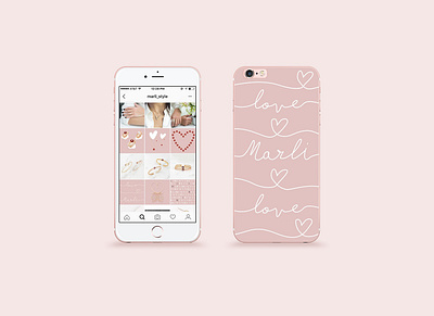 Marli LOVE Campaign animation graphic design phone case pr social media ui