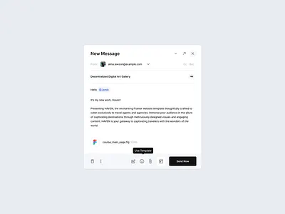 Message block UI Design | Funkymag block blocks card dashboard editor message modal popup