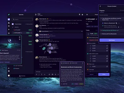 Community - Dashboard chat community dashboard design discord post social media ui ux