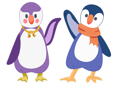 Penguin Character Design character design childrens book childrens education childrens illustration color illustration educational art graphic illustration illustration penguin