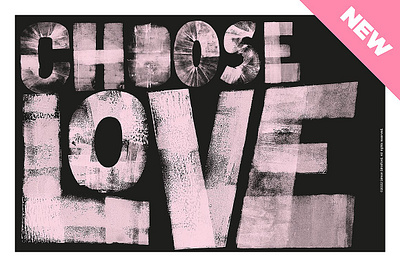 Display font Choose Love sans serif hand lettering