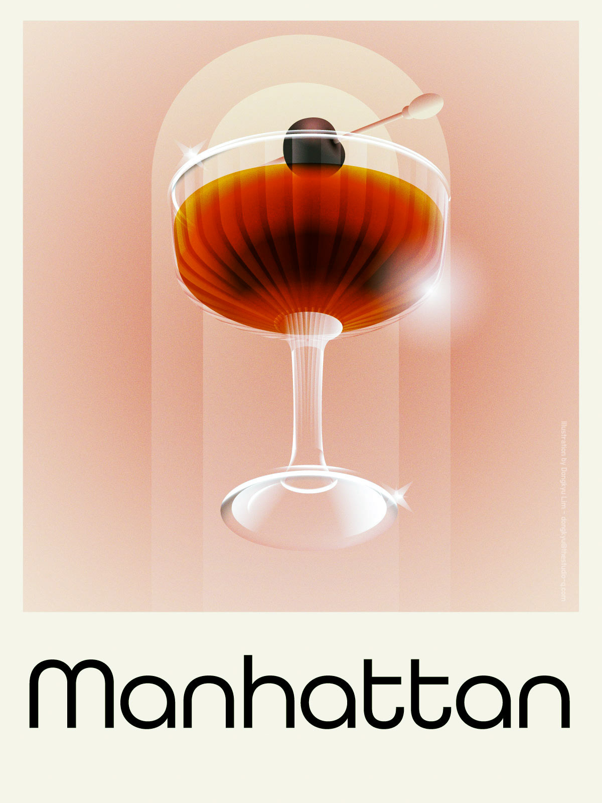 Cocktail Illustrations art deco cocktail drinks glass illustration liquor party