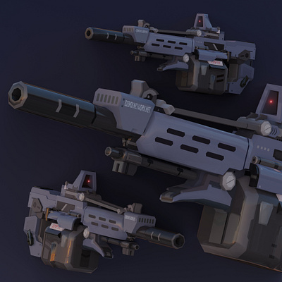 Weapon Blue 3d
