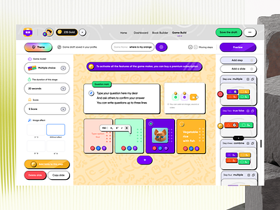 Wow Learn - Game builder dashboard 3d app design dashboard figma game game design gaming home illustration ios landing page minimal nft panel play playing ui web web3 website