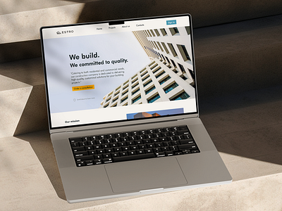 ESTRO. building company animation app apple design figma illustration ios ios app design logo ui