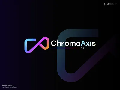 VR branding branding creative gradient logo logo design media minimalist professional studio unique vediography video virtual reality vr vr branding vr logo