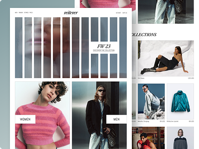Online Shop for a Fashion Brand animation ecommerce fashion online shop ui ux website