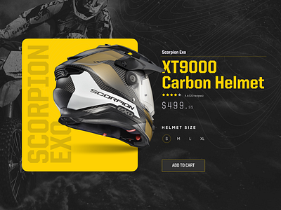 Helmet Product Cart add to cart branding carbon cart figma helmet identity price product ui