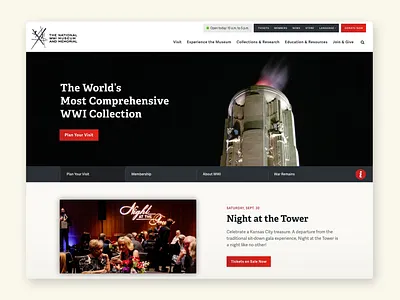 The National WWI Museum and Memorial award design graphic design landing pages museum parallax scrolling responsive typography ui uiux user flow user focused ux visual design web design website ww1