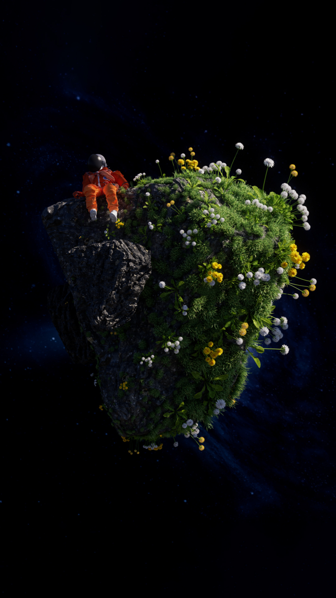 Chilling @ comet 3d 3d animation animation astronaut cinema comet design emiliance galaxy maxon
