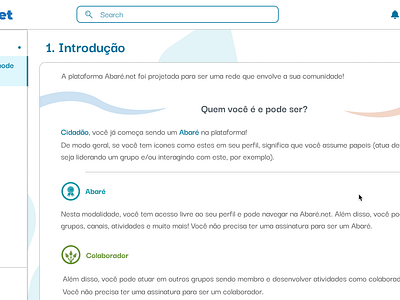 Website de rede social para comunidade site ui web