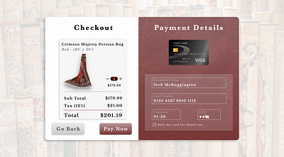 #002 - Credit Card Checkout app branding design graphic design illustration logo typography ui ux vector