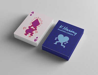 Kieth Haring Card Deck branding cards design graphic graphic design illustration logo typography ui ux vector