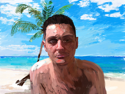 KevDunc art digital art digital paint landscape painting portrait procreate