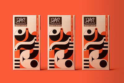 DAR Chocolate Illustrations abstract bauhaus chocolate design illustration lettering minimalist packaging packaging design typedesign typography
